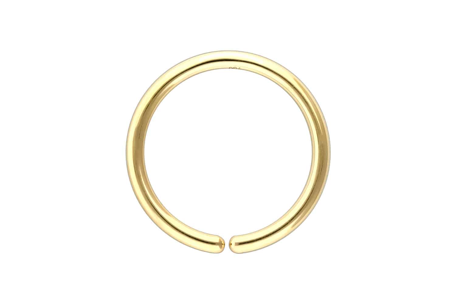 18 Karat Gold O-Ring - biegbar von Piercingline